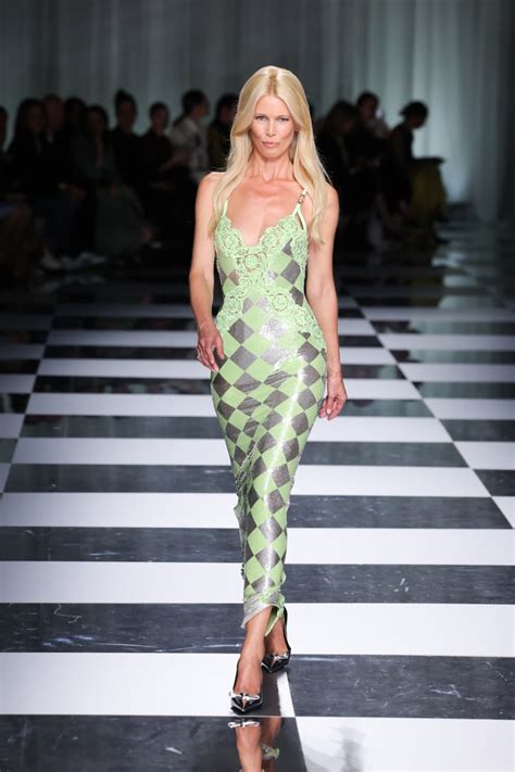 claudia shiffer versace|Inside Versace's Spring Summer 2024 Show.